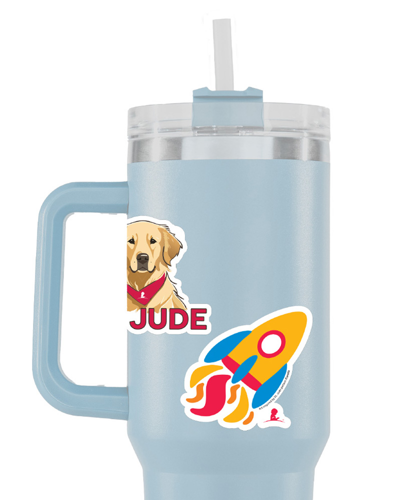 St. Jude Super Rocket 3" Vinyl Sticker